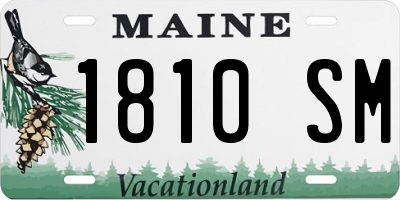 ME license plate 1810SM