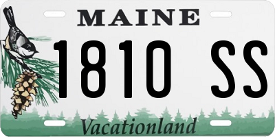 ME license plate 1810SS