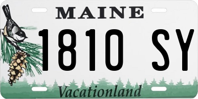 ME license plate 1810SY