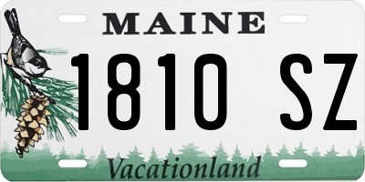 ME license plate 1810SZ