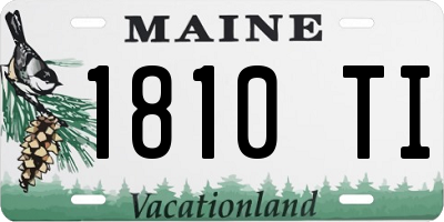 ME license plate 1810TI