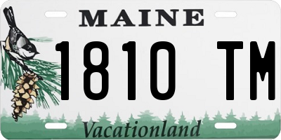 ME license plate 1810TM