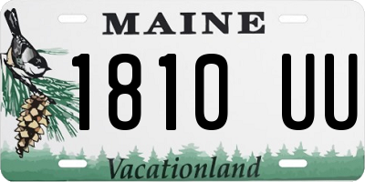 ME license plate 1810UU