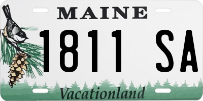 ME license plate 1811SA