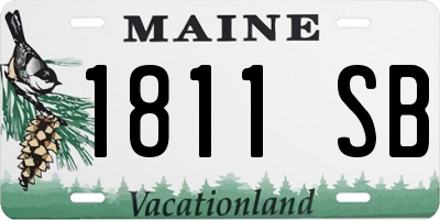 ME license plate 1811SB