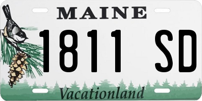 ME license plate 1811SD