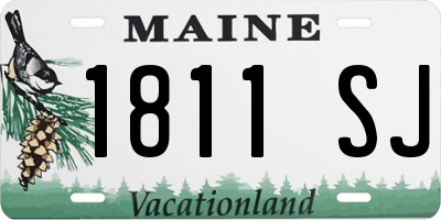 ME license plate 1811SJ