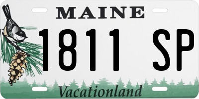 ME license plate 1811SP
