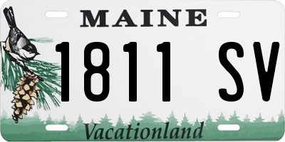 ME license plate 1811SV