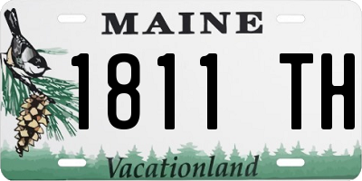 ME license plate 1811TH