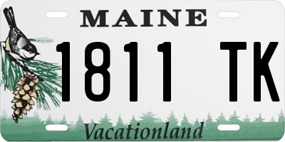 ME license plate 1811TK
