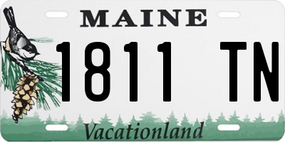ME license plate 1811TN