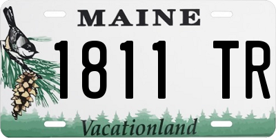 ME license plate 1811TR