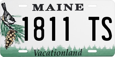ME license plate 1811TS