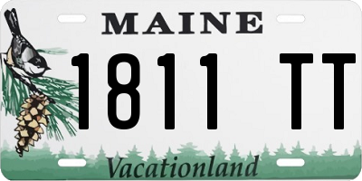 ME license plate 1811TT