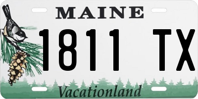 ME license plate 1811TX