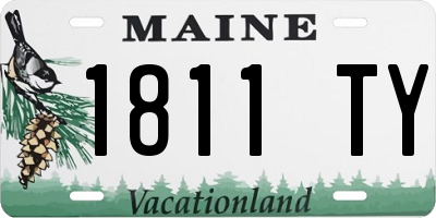 ME license plate 1811TY