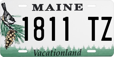 ME license plate 1811TZ