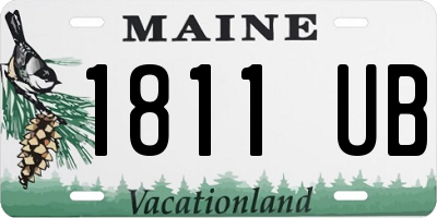 ME license plate 1811UB