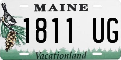 ME license plate 1811UG