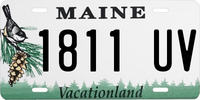 ME license plate 1811UV