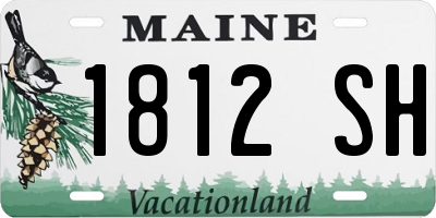 ME license plate 1812SH