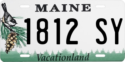 ME license plate 1812SY