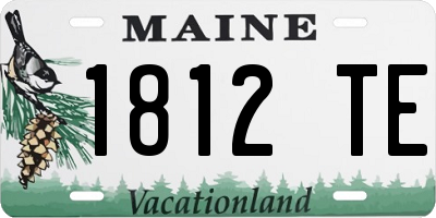 ME license plate 1812TE