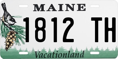 ME license plate 1812TH