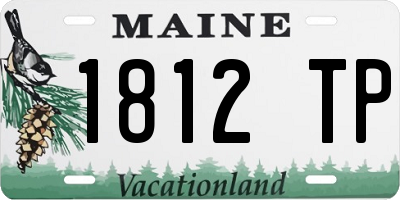 ME license plate 1812TP