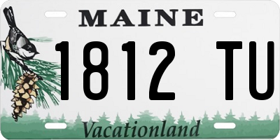 ME license plate 1812TU