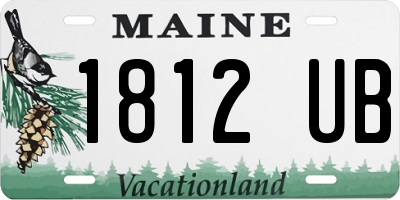 ME license plate 1812UB