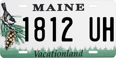 ME license plate 1812UH
