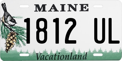 ME license plate 1812UL