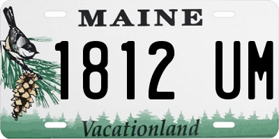 ME license plate 1812UM