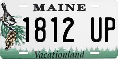 ME license plate 1812UP