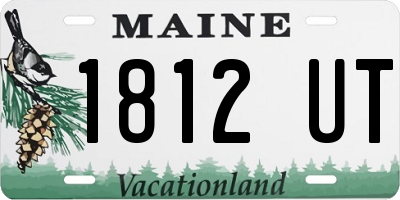 ME license plate 1812UT