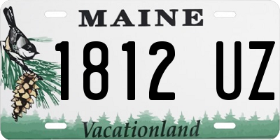 ME license plate 1812UZ