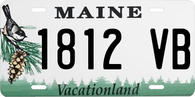 ME license plate 1812VB