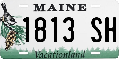ME license plate 1813SH