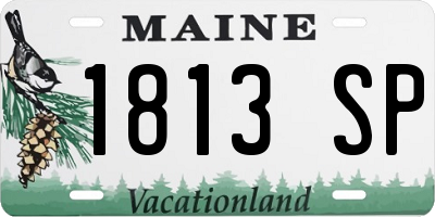 ME license plate 1813SP