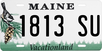 ME license plate 1813SU