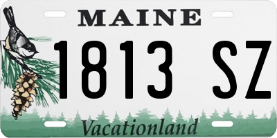 ME license plate 1813SZ
