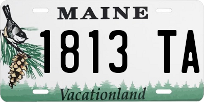 ME license plate 1813TA