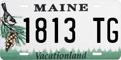 ME license plate 1813TG