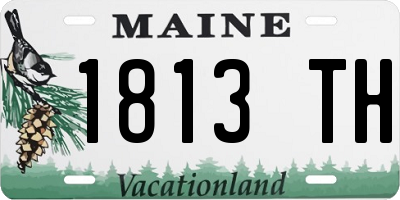 ME license plate 1813TH