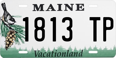 ME license plate 1813TP