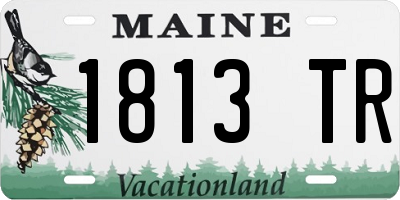 ME license plate 1813TR