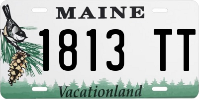 ME license plate 1813TT