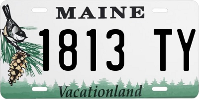 ME license plate 1813TY